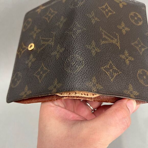 Louis Vuitton Vintage Monogram Bifold Wallet Kisslock Old Money Dark Academia - Picture 8 of 16